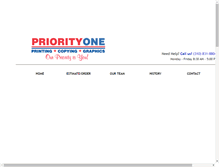 Tablet Screenshot of priorityoneprinting.com